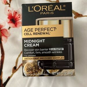 NWT L'Oreal Age Perfect Cell Renewal Midnight Cream - Full Size - 1.7 fl oz